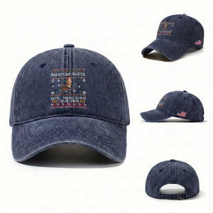 Marcus The Worm Christmas Meme Washed Cotton Baseball Cap Rigatoni Pasta We Will Make Some Together TS14 Washed Cap Universal Fit Navy Print Your Wear