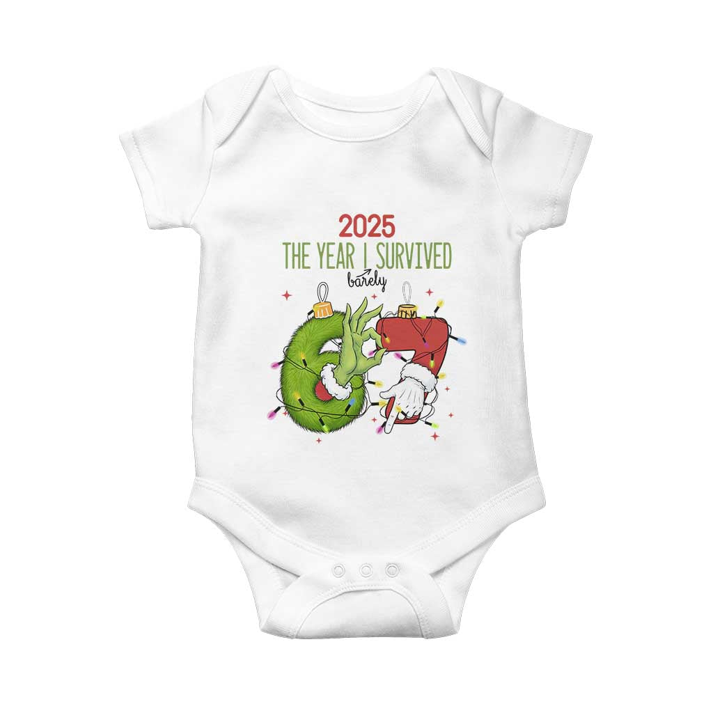 The Year I Survived 67 Six Seven Christmas Meme Baby Onesie TS14 White Print Your Wear