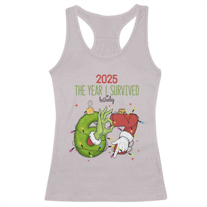 The Year I Survived 67 Six Seven Christmas Meme Racerback Tank Top TS14 Ice Gray Print Your Wear
