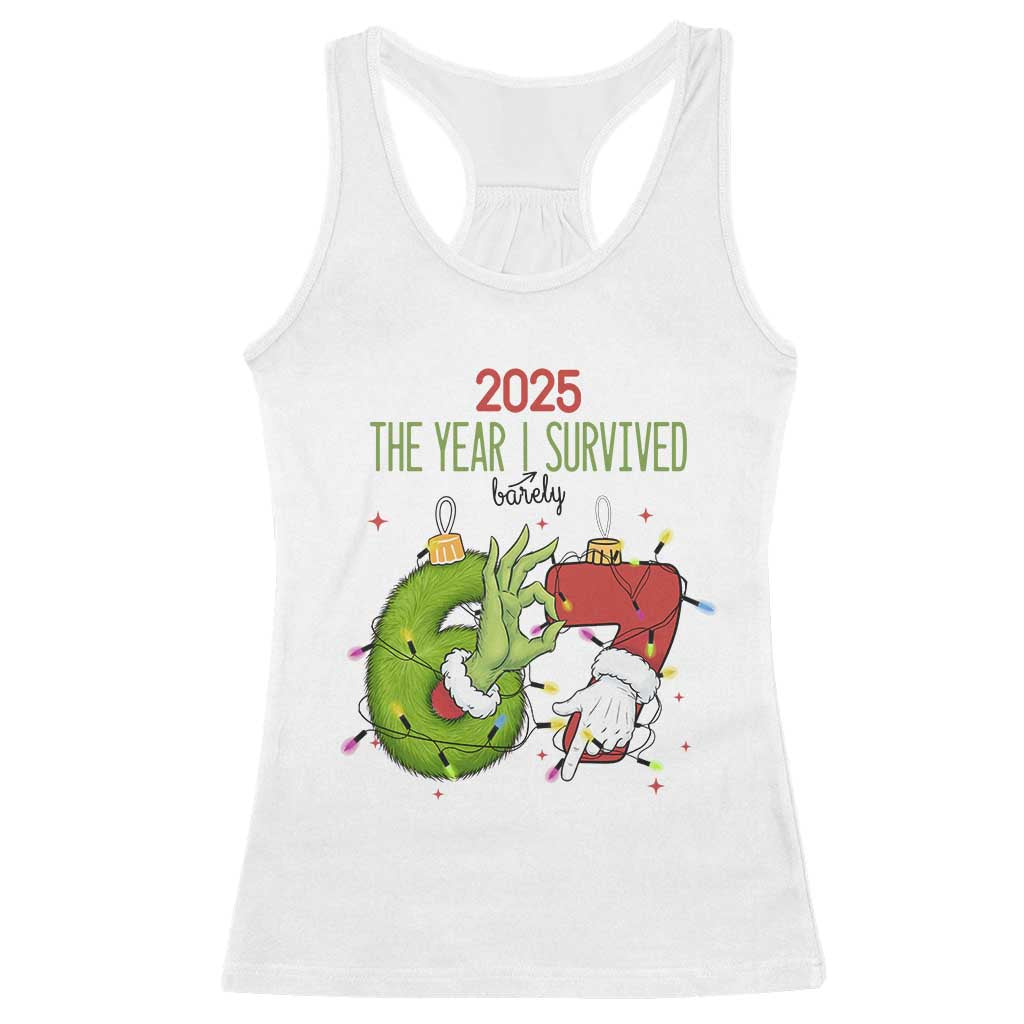 The Year I Survived 67 Six Seven Christmas Meme Racerback Tank Top TS14 White Print Your Wear