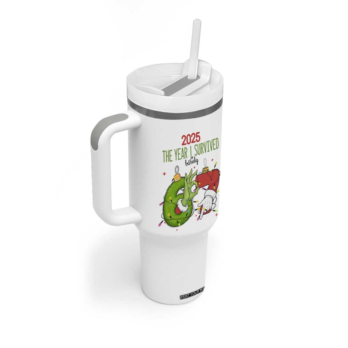 The Year I Survived 67 Six Seven Christmas Meme Tumbler With Handle TS14 Print Your Wear