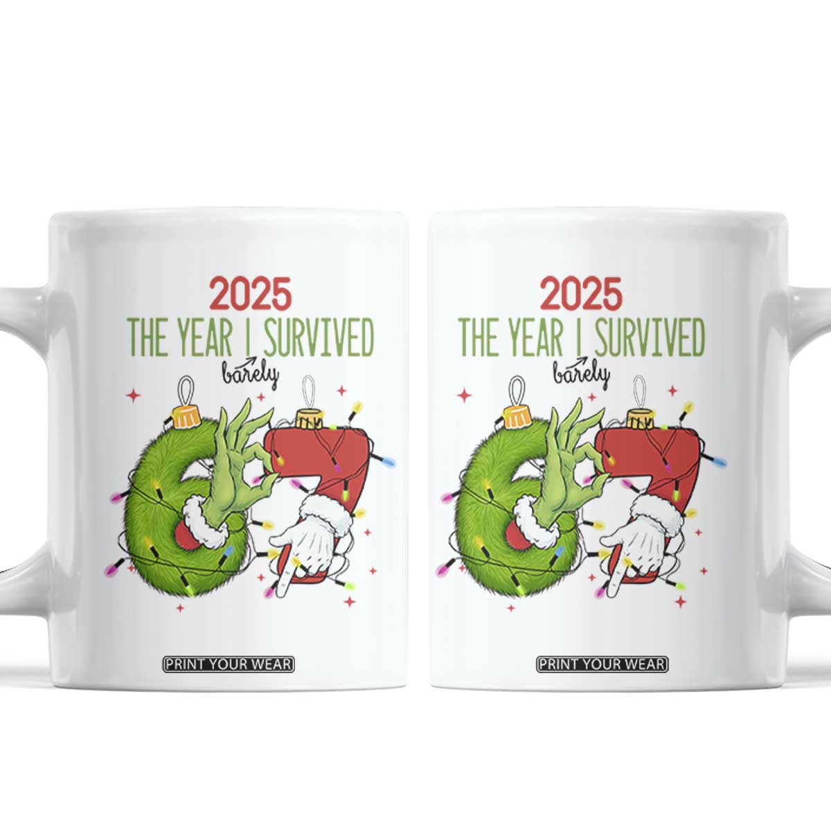The Year I Survived 67 Six Seven Christmas Meme Coffee Mug TS14 White Print Your Wear