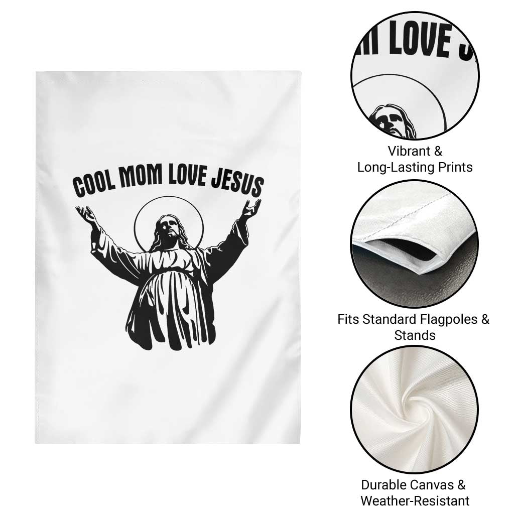 Christian Mom Faith Garden Flag Cool Mom Love Jesus TS14 Print Your Wear