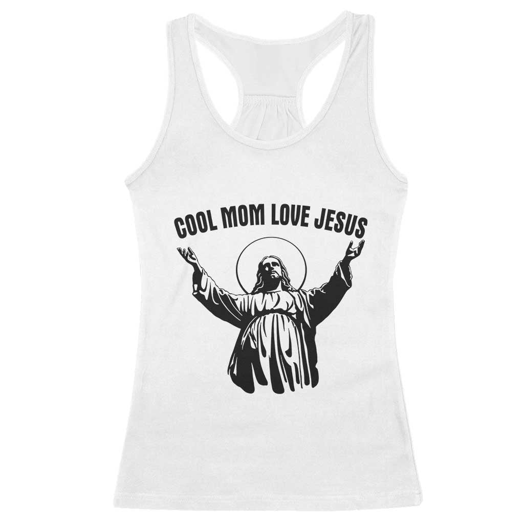 Christian Mom Faith Racerback Tank Top Cool Mom Love Jesus TS14 White Print Your Wear