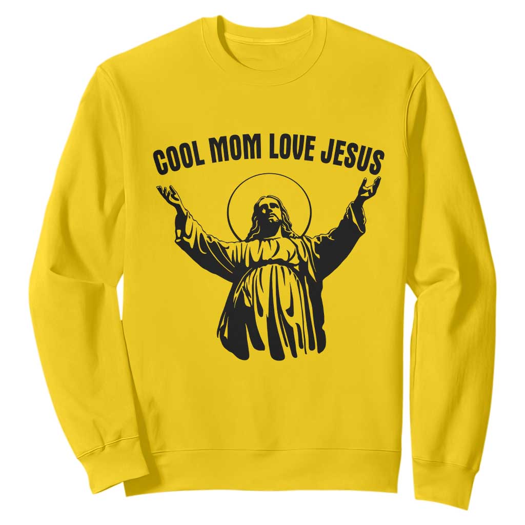 Christian Mom Faith Sweatshirt Cool Mom Love Jesus TS14 Daisy Print Your Wear
