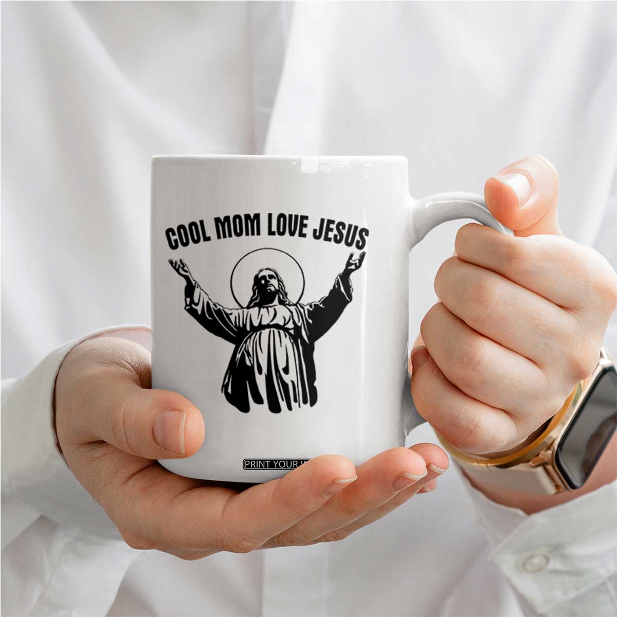 Christian Mom Faith Coffee Mug Cool Mom Love Jesus TS14 Print Your Wear