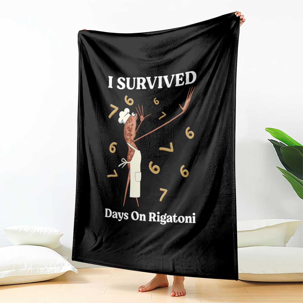 Marcus The Worm Meme Throw Blanket I Survived 67 Days On Rigatoni TS14 Print Your Wear