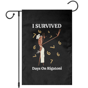 Marcus The Worm Meme Garden Flag I Survived 67 Days On Rigatoni TS14 Black Print Your Wear