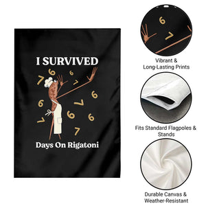 Marcus The Worm Meme Garden Flag I Survived 67 Days On Rigatoni TS14 Print Your Wear
