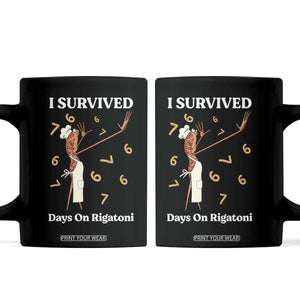 Marcus The Worm Meme Coffee Mug I Survived 67 Days On Rigatoni TS14 Black Print Your Wear