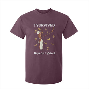Marcus The Worm Meme T Shirt For Kid I Survived 67 Days On Rigatoni TS14 Maroon Print Your Wear