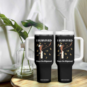 Marcus The Worm Meme Tumbler With Handle I Survived 67 Days On Rigatoni TS14 Print Your Wear