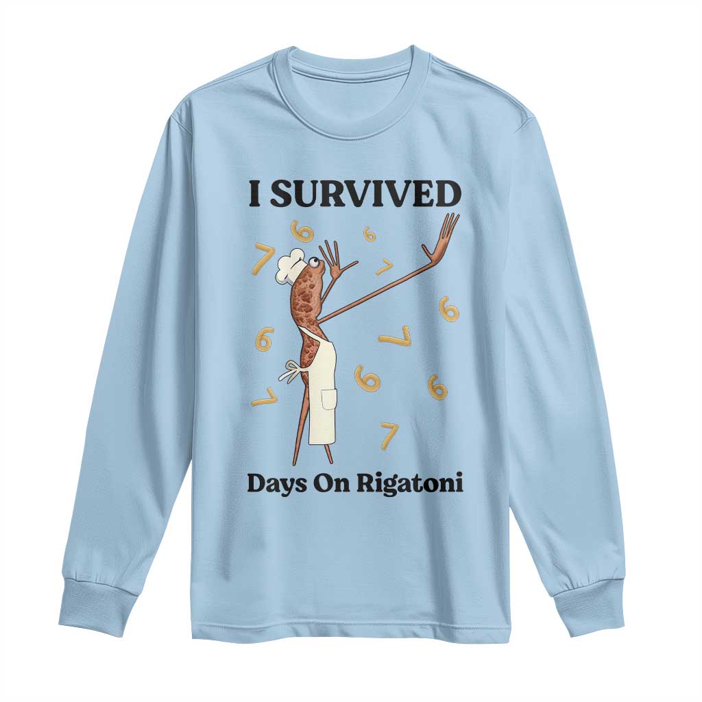 Marcus The Worm Meme Long Sleeve Shirt Funny 67 Six Seven Brain Rot TS14 Light Blue Print Your Wear