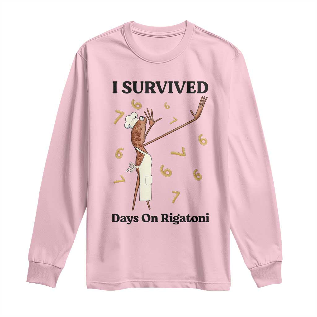 Marcus The Worm Meme Long Sleeve Shirt Funny 67 Six Seven Brain Rot TS14 Light Pink Print Your Wear