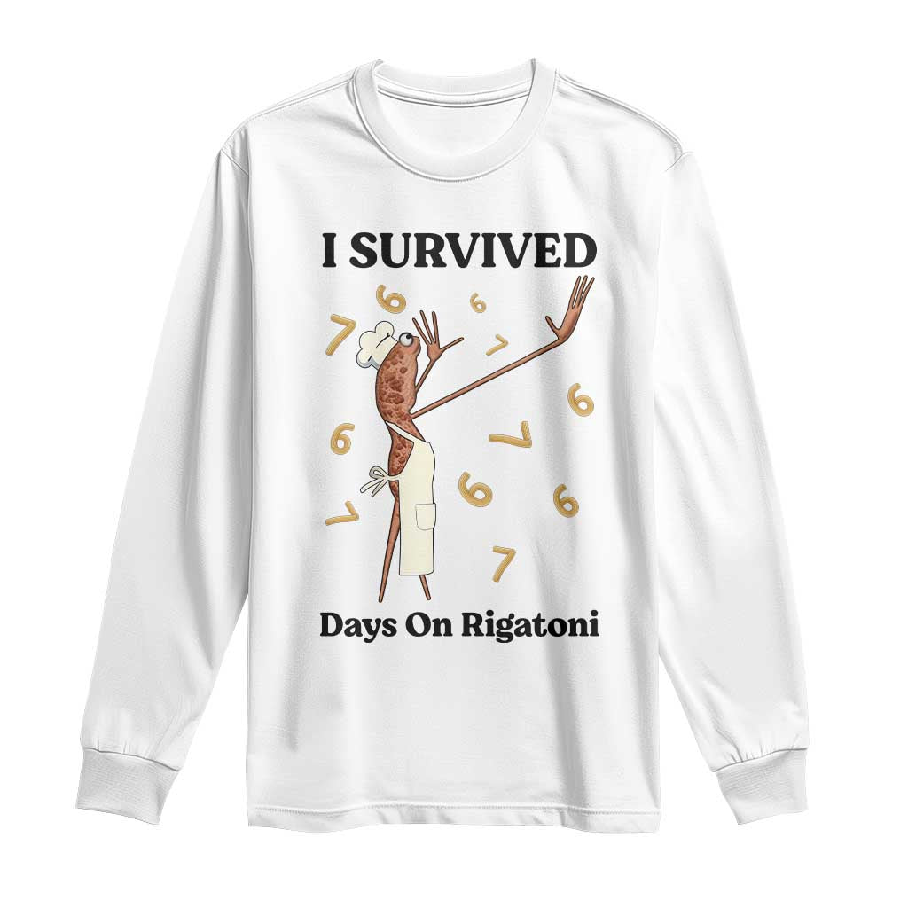 Marcus The Worm Meme Long Sleeve Shirt Funny 67 Six Seven Brain Rot TS14 White Print Your Wear