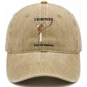 Marcus The Worm Meme Washed Cotton Baseball Cap Funny 67 Six Seven Brain Rot TS14 Washed Cap Universal Fit Khaki Print Your Wear