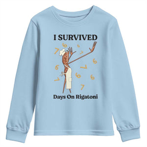 Marcus The Worm Meme Youth Sweatshirt Funny 67 Six Seven Brain Rot TS14 Light Blue Print Your Wear