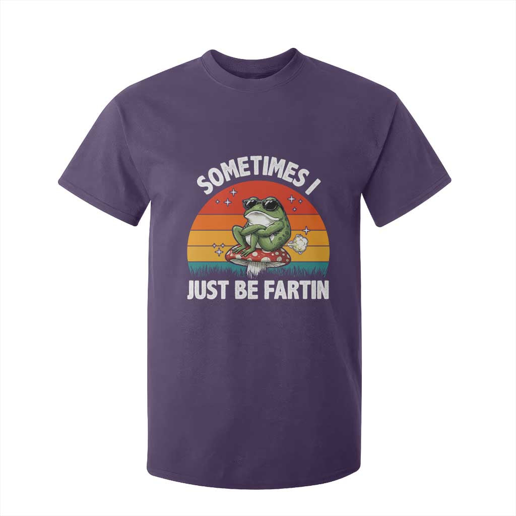 Funny Frog Meme T Shirt For Kid Sometimes I Just Be Fartin TS14 Purple Print Your Wear