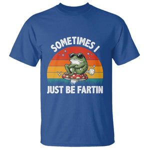 Funny Frog Meme T Shirt Sometimes I Just Be Fartin TS14 Royal Blue Print Your Wear