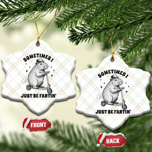 Funny Groundhog Scooter Ceramic Ornament Sometimes I Just Be Fartin TS14 Print Your Wear