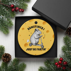 Funny Groundhog Scooter Ceramic Ornament Sometimes I Just Be Fartin TS14 1pc Yellow Cheese Print Your Wear
