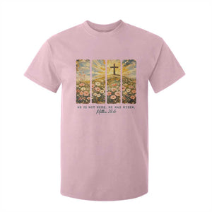 He Is Not Here He Is Risen T Shirt For Kid Christian Easter Bible Verse TS14 Light Pink Print Your Wear