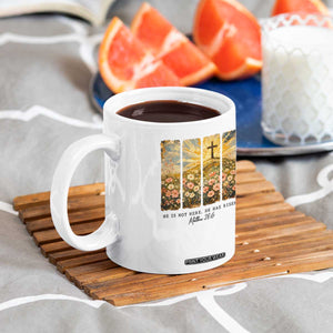 He Is Not Here He Is Risen Coffee Mug Christian Easter Bible Verse TS14 Print Your Wear