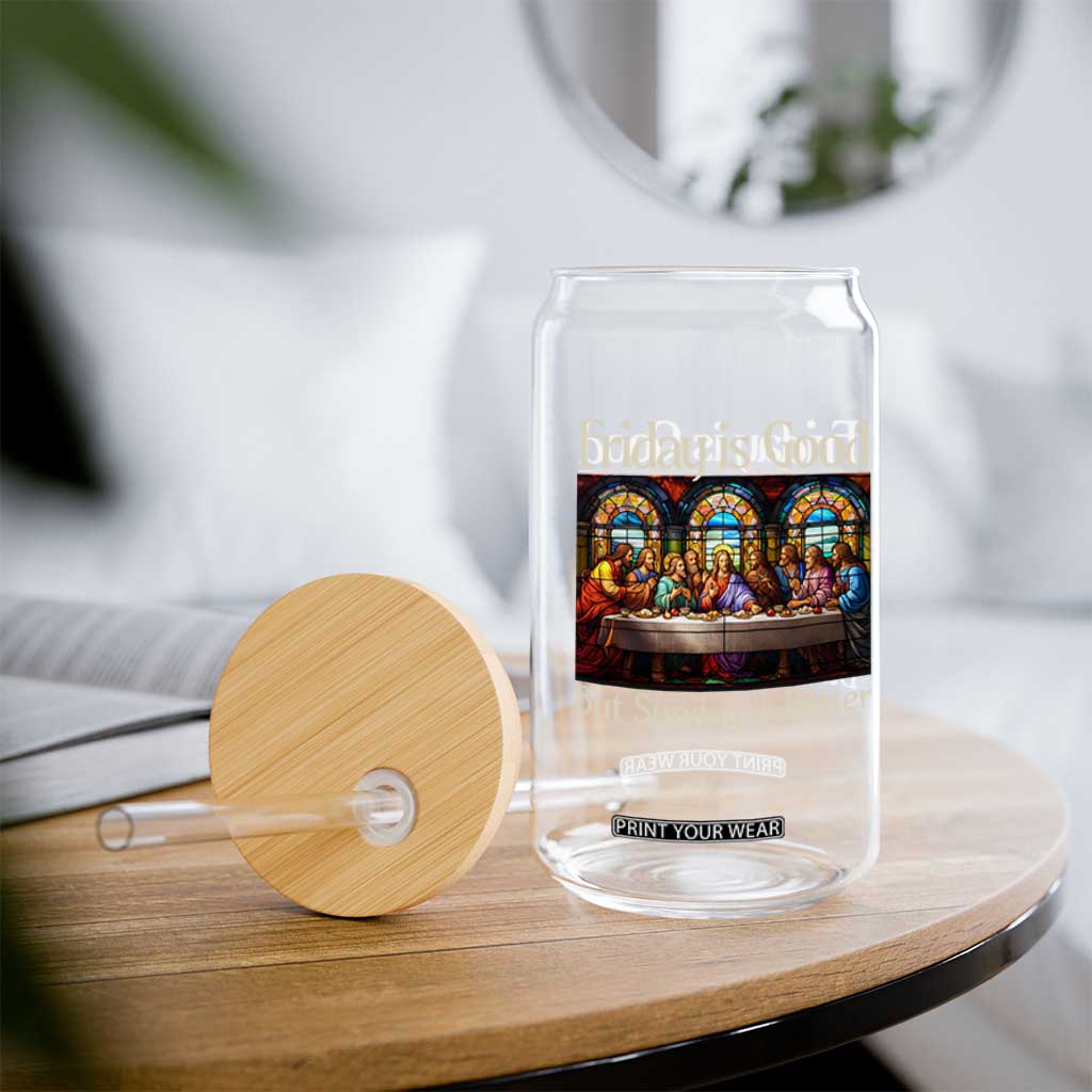 Christian Easter Glass Can Friday is Good Sunday is Better TS14 Print Your Wear