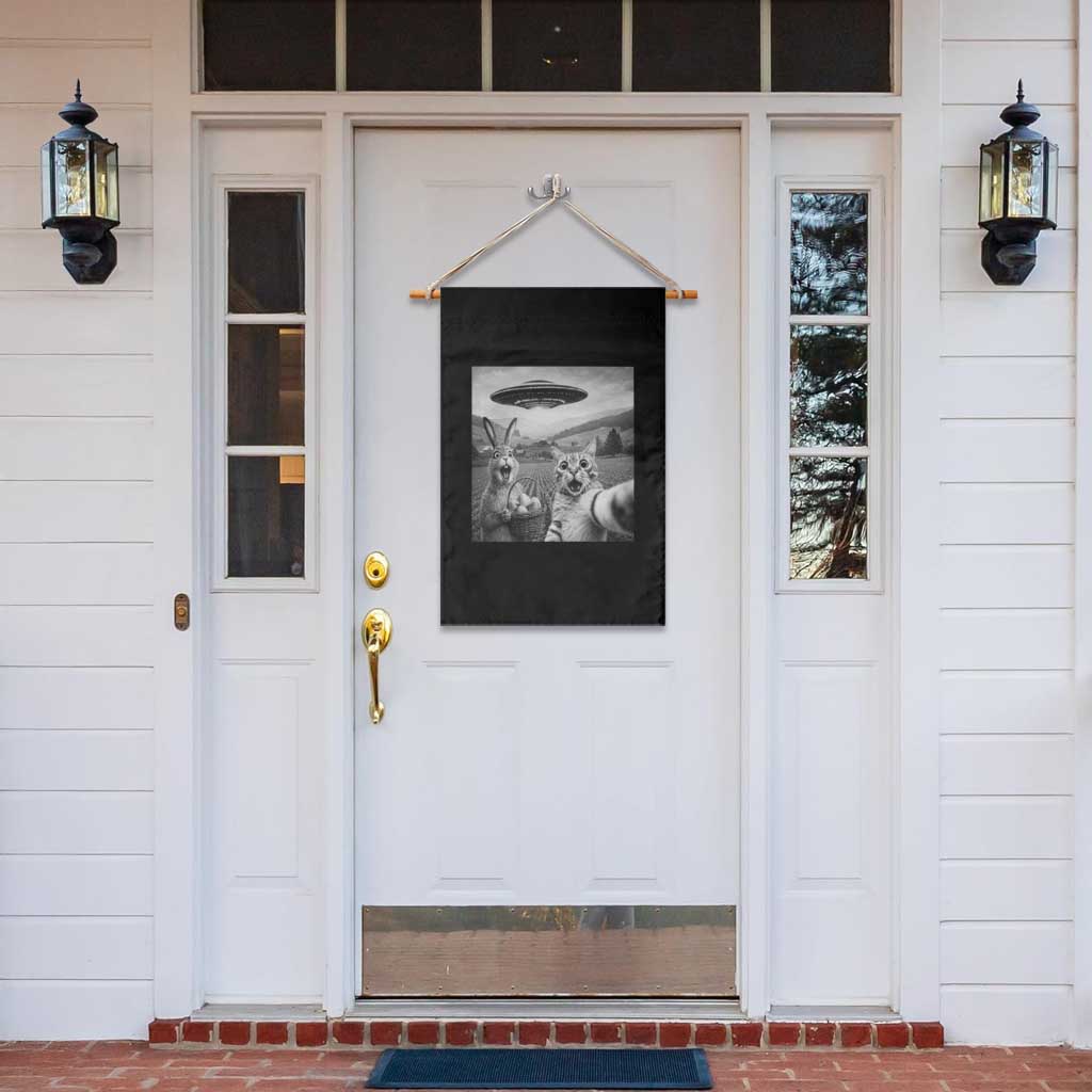 Funny Easter Garden Flag Christian Cat Selfie Bunny Meme TS14 Print Your Wear
