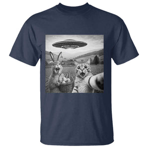 Funny Easter T Shirt Christian Cat Selfie Bunny Meme TS14 Navy Print Your Wear