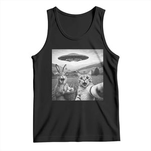 Funny Easter Tank Top Christian Cat Selfie Bunny Meme TS14 Black Print Your Wear