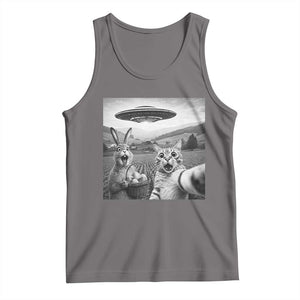 Funny Easter Tank Top Christian Cat Selfie Bunny Meme TS14 Deep Heather Print Your Wear