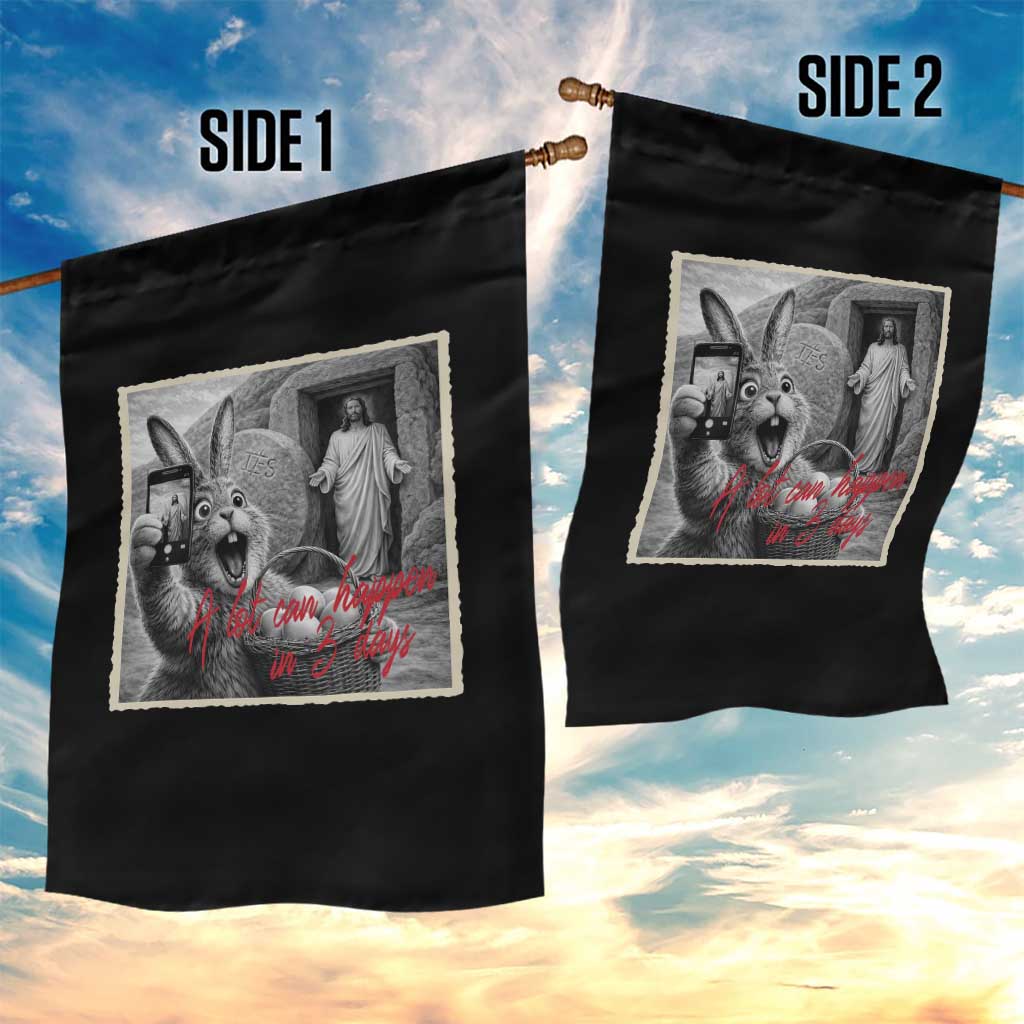 Funny Easter Jesus Garden Flag Christian Jesus Come Back Bunny Selfie TS14 Print Your Wear