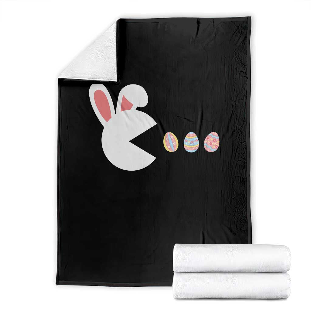 Funny Easter Throw Blanket Bunny Gamer Egg Hunter TS14 Black Print Your Wear