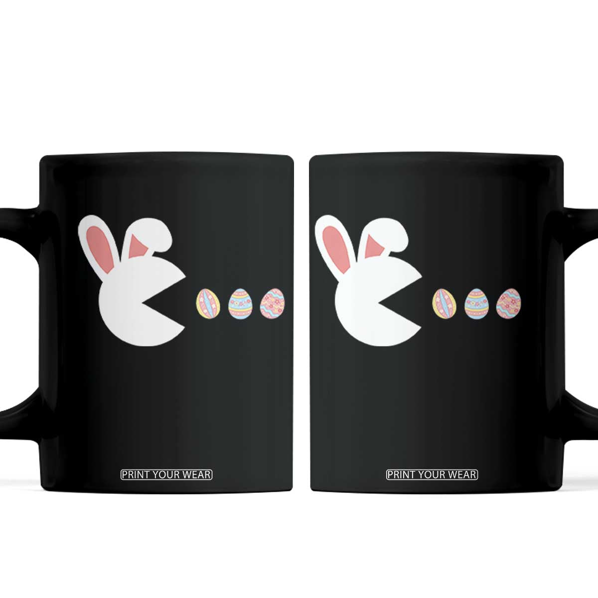 Funny Easter Coffee Mug Bunny Gamer Egg Hunter TS14 Black Print Your Wear
