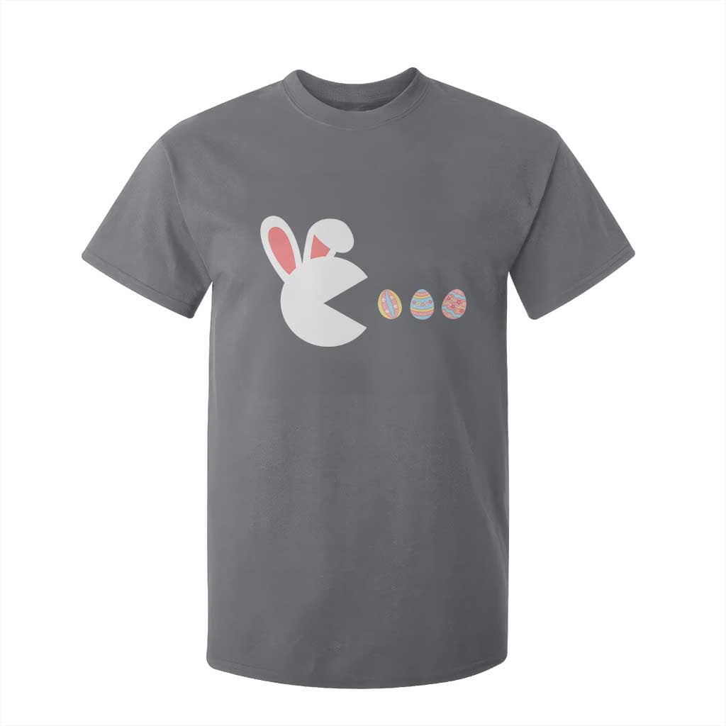 Funny Easter T Shirt For Kid Bunny Gamer Egg Hunter TS14 Charcoal Print Your Wear