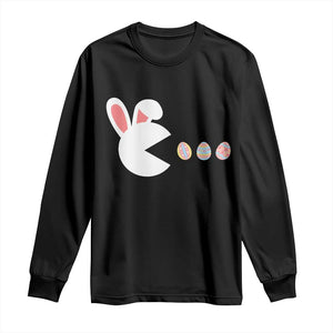 Funny Easter Long Sleeve Shirt Bunny Gamer Egg Hunter TS14 Black Print Your Wear