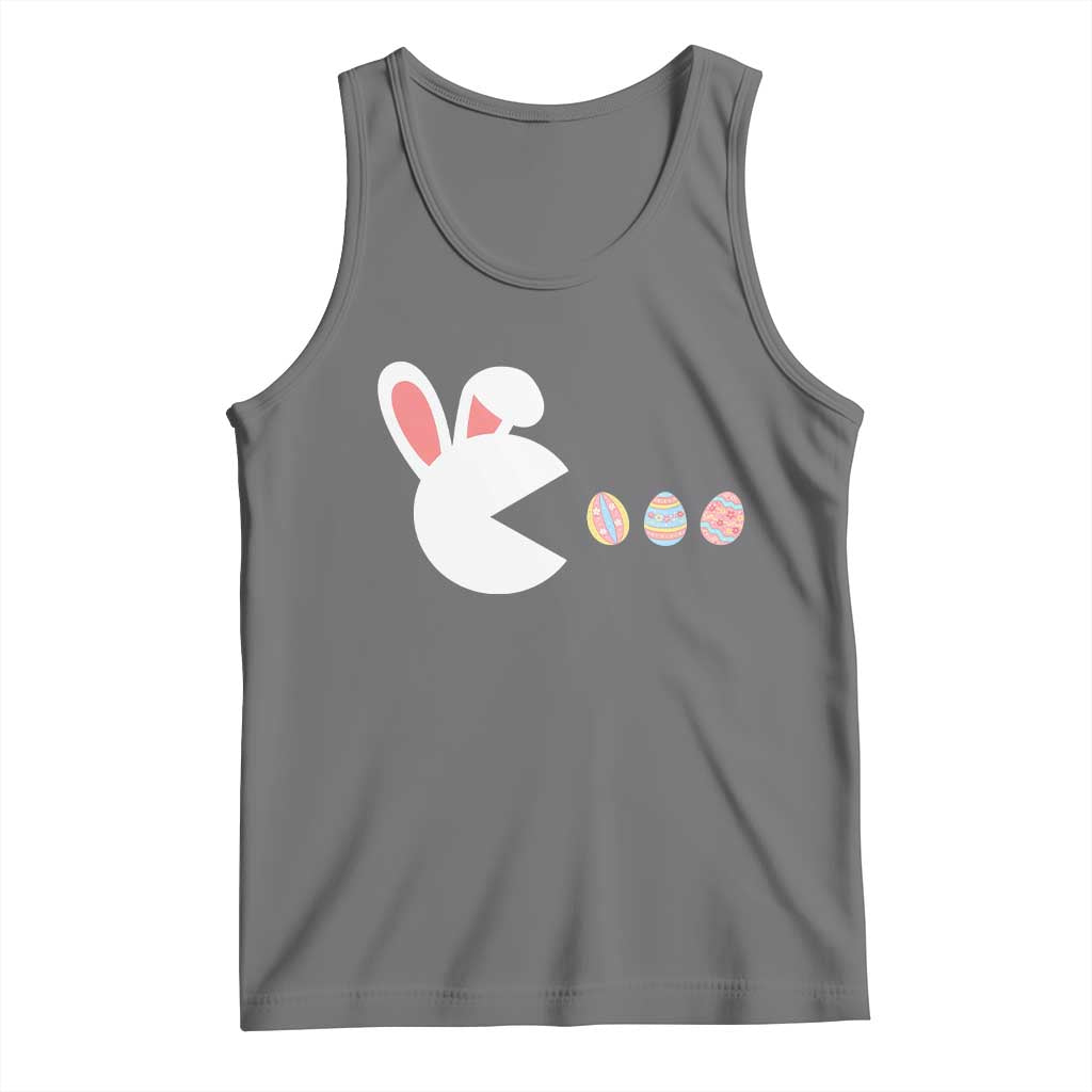 Funny Easter Tank Top Bunny Gamer Egg Hunter TS14 Black Heather Print Your Wear