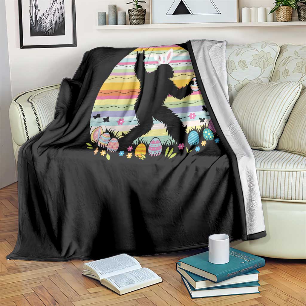 Funny Bigfot Easter Throw Blanket Sasquatch Rock On Rabbit TS14 Print Your Wear