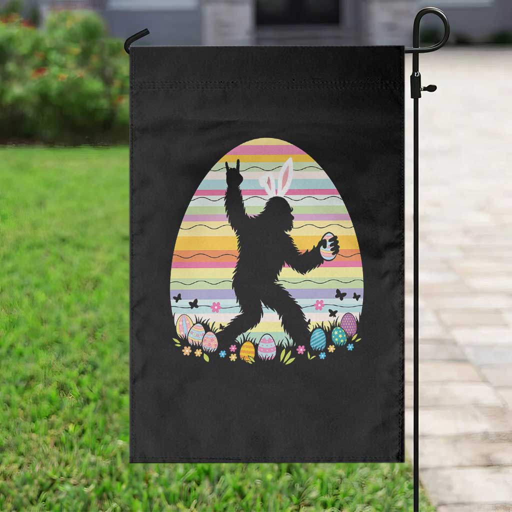 Funny Bigfot Easter Garden Flag Sasquatch Rock On Rabbit TS14 Print Your Wear