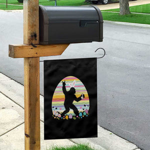Funny Bigfot Easter Garden Flag Sasquatch Rock On Rabbit TS14 Print Your Wear