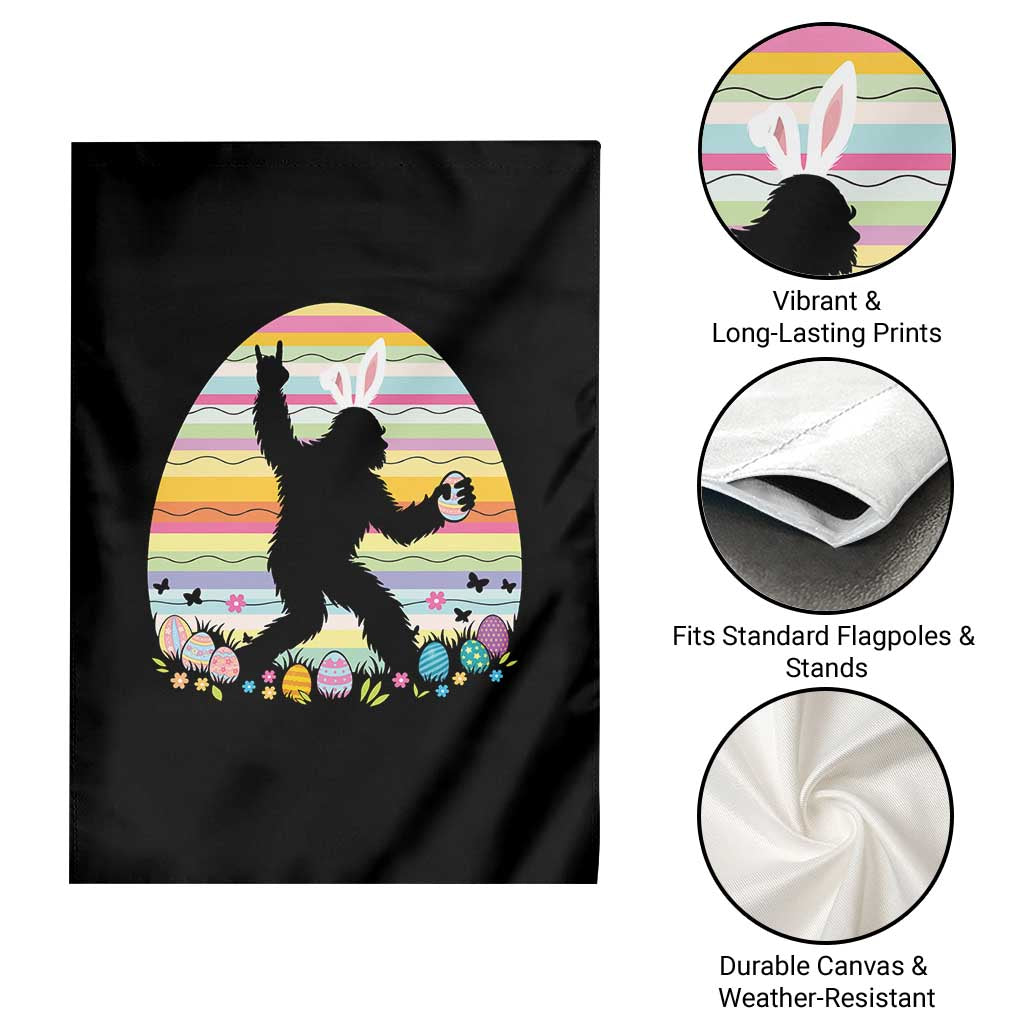 Funny Bigfot Easter Garden Flag Sasquatch Rock On Rabbit TS14 Print Your Wear