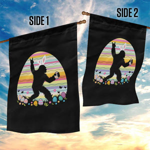 Funny Bigfot Easter Garden Flag Sasquatch Rock On Rabbit TS14 Print Your Wear