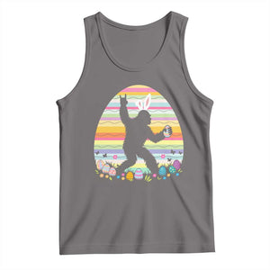 Funny Bigfot Easter Tank Top Sasquatch Rock On Rabbit TS14 Deep Heather Print Your Wear