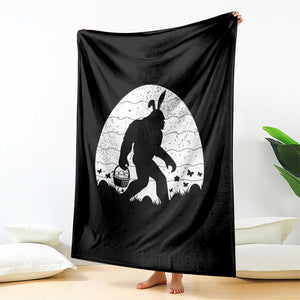 Funny Bigfot Easter Throw Blanket Sasquatch Rabbit Night Stroll Moon Egg TS14 Print Your Wear