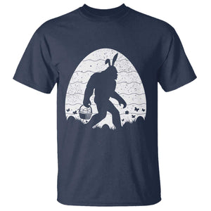 Funny Bigfot Easter T Shirt Sasquatch Rabbit Night Stroll Moon Egg TS14 Navy Print Your Wear
