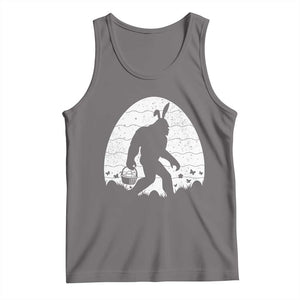 Funny Bigfot Easter Tank Top Sasquatch Rabbit Night Stroll Moon Egg TS14 Deep Heather Print Your Wear