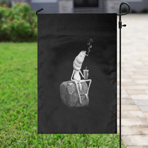Marcus The Worm Drinking Iced Coffee Meme Garden Flag TS14 Print Your Wear