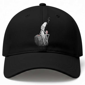 Marcus The Worm Drinking Iced Coffee Meme Baseball Cap TS14 Print Your Wear