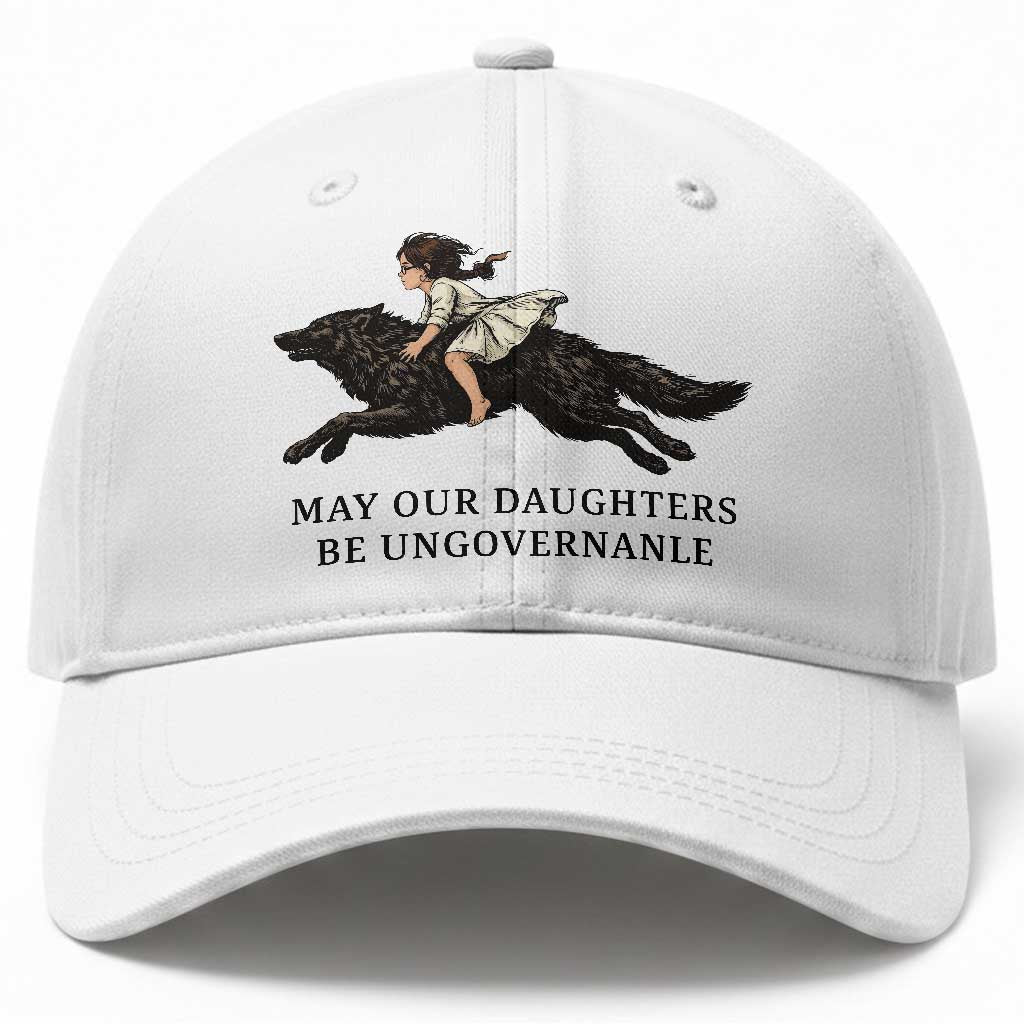 May Our Daughters Be Ungovernable Baseball Cap Girl Riding Wolf Activist Feminist Protest TS14 Print Your Wear